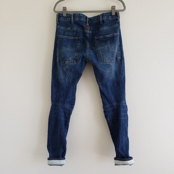 G-Star Raw 5620 3D Deconstructed Tapered Fit Mid Wash Jeans size 30 - Picture 6 of 16